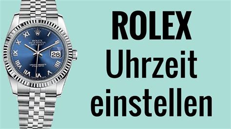 rolex uhrzeit einstellen|rolex bedienungsanleitung 2022.